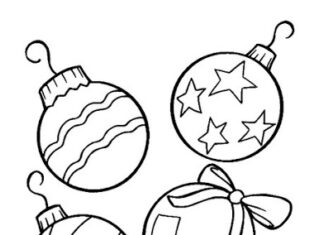 Bombki w proste wzory Bombki w proste wzory obrazek do drukowania