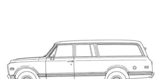 chevrolet stary model obrazek do drukowania