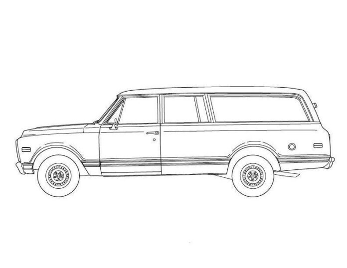 chevrolet stary model obrazek do drukowania