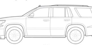 chevrolet suv obrazek do drukowania