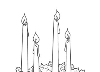 Duży wieniec adwentowy duży wieniec adwentowy obrazek do drukowania