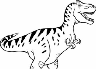 Dinozaur olbrzym obrazek do drukowania