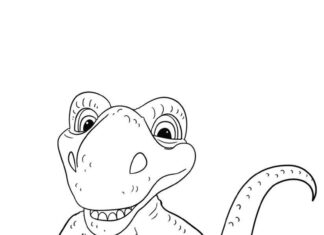 Narodziny dinozaura obrazek do drukowania