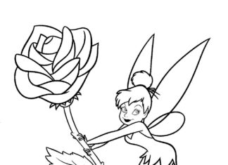 Dzwoneczek i kwiat obrazek do kolorowania