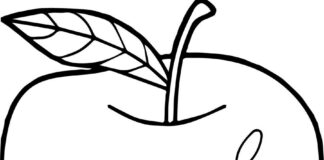 Dojrzałe jabłko dojrzałe jabłko obrazek do drukowania