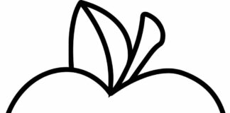 Duże jabłko duże jabłko obrazek do drukowania