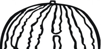 Duży arbuz duży arbuz obrazek do drukowania