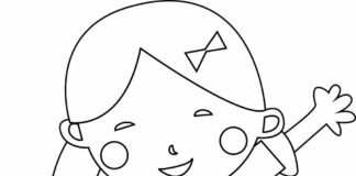 dziewczynka do malowania obrazek do drukowania