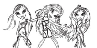 Dziewczyny z Bratz dziewczyny z bratz obrazek do drukowania