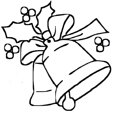 Dzwoneczki z ostrokrzewem obrazek do drukowania