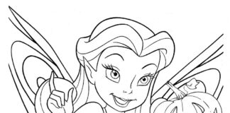 dzwoneczek i bestia z nibylandi obrazek do drukownia