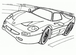 ferrari f50 obrazek do drukowania