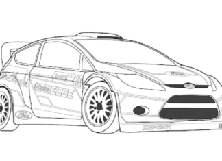 ford fielsta obrazek do drukowania