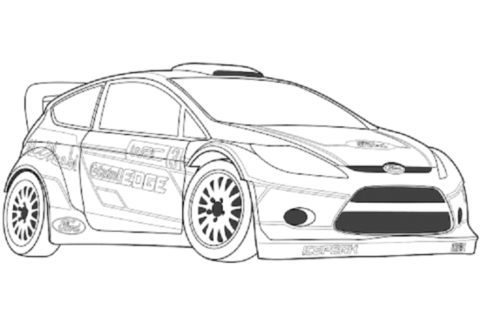 ford fielsta obrazek do drukowania