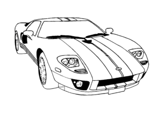 ford gt obrazek do drukowania