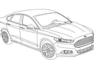 ford mondeo obrazek do drukowania