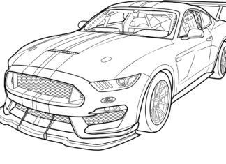 ford mustang obrazek do drukowania