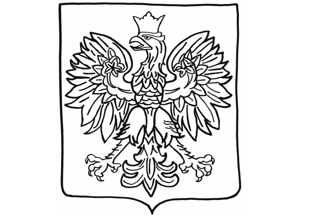 Kolorowanka Godło Polski do druku i online
