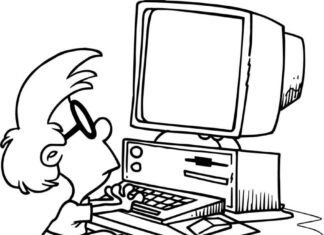 Gracz komputerowy gracz komputerowy obrazek do drukowania