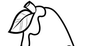 Gruszka z bajki w okularach gruszka z bajki w okularach obrazek do drukowania