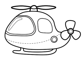 helikopter dla dzieci obrazek do drukowania