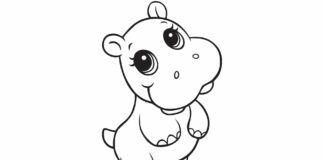 Hipopotam dla najmłodszych hipopotam dla najmłodszych obrazek do drukowania