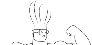 Johnny Bravo na siłowni johnny bravo na siłowni obrazek do drukowania