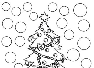 Uzupełnij kalendarz adwentowy Uzupełnij kalendarz adwentowy obrazek do drukowania