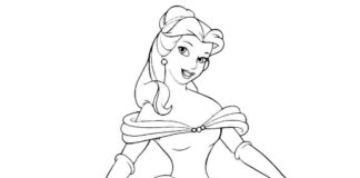 królewna z bajki dzwoneczek obrazek do drukowania