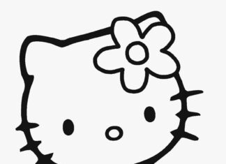 malowanka z hello kitty obrazek do drukowania
