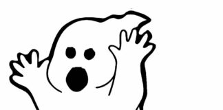 Mały duszek mały duszek obrazek do drukowania