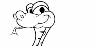 Mały wąż mały waż obrazek do drukowania