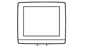 monitor myszka klawiatura obrazek do drukowania