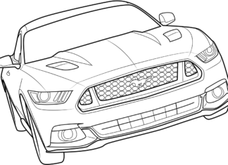 ord mustang obrazek do drukowania