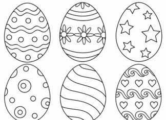 Pisanki wielkanocne pisanki wielkanocne obrazek do drukowania