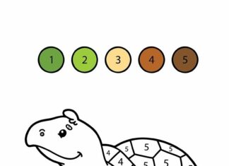 żółw obrazek do drukowania