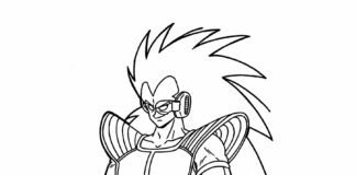 Postać z Dragon Ball postać z dragon ball obrazek do drukowania