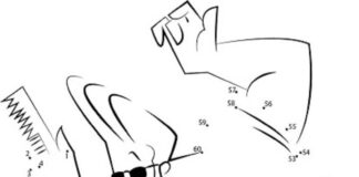 Połącz kropki i pokoloruj Johnny Bravo połącz kropki i pokoloruj johnny bravo