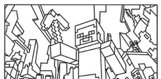 Przygoda z Minecraft przygoda z minecraft obrazek do drukowania