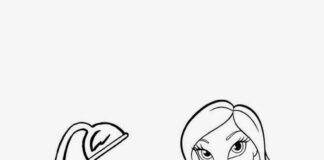 Bratz przy biurku bratz obrazek do drukowania