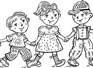 Rodzina z dzieckiem na spacerze rodzina obrazek do drukowania