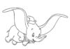 Słoń Dumbo lata słoń dumbo lata obrazek do drukowania