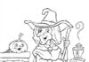 Wiedźma w kuchni obrazek do drukowania