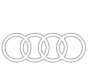 znaczek logo audi obrazek do drukowania