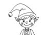 Świąteczny Elf świąteczny elf obrazek do drukowania