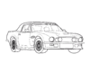 Aston Martin V8 kolorowanka do drukowania
