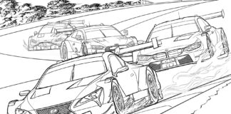 Aston Martin na wyścigu Aston marin na wyścigu obrazek do drukowania