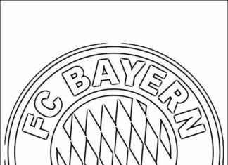 Bayern Monachium logo kolorowanka do drukowania