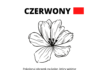 CZERWONY kolorowanka do drukowania