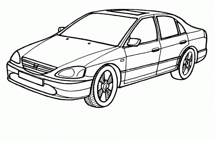 Honda Accord kolorowanka do drukowania